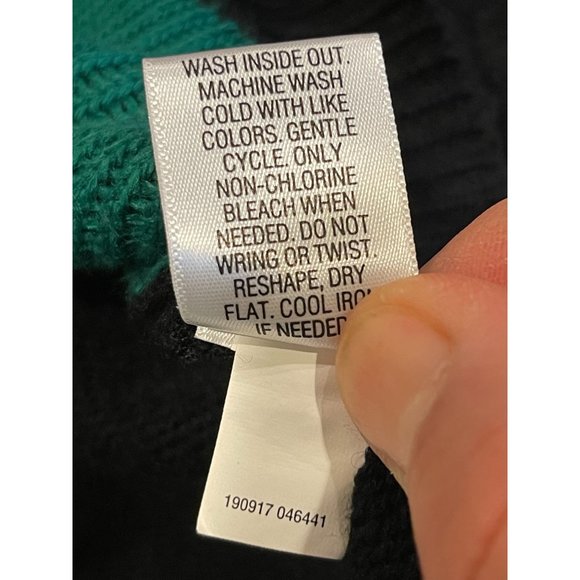 Croft & Barrow Womens Christmas Tree Sweater Round Neck Long Sleeve Black Size M - Picture 9 of 9